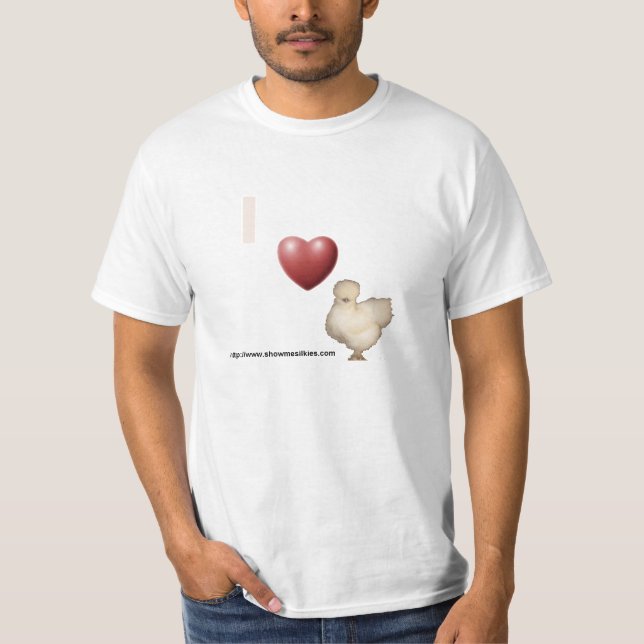 I "heart" Silkies T-Shirt (Front)