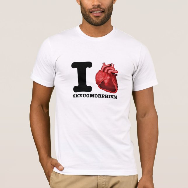 I [heart] SKEUOMORPHISM T-shirt (Front)