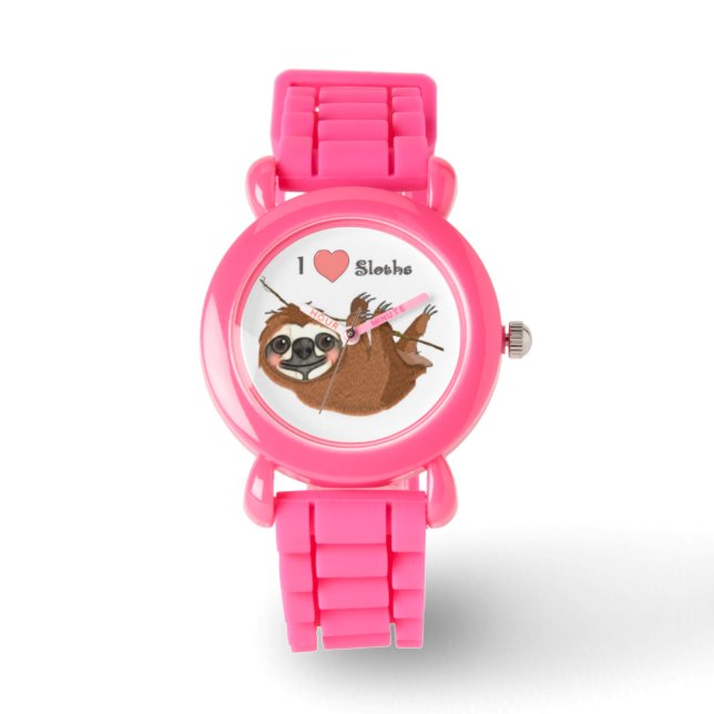 I Heart Sloths Baby Animals Watch (Front)