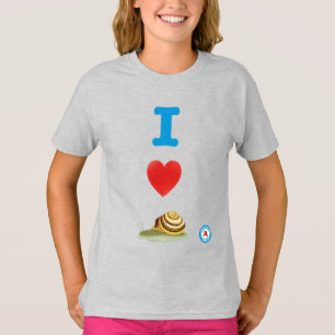 I Heart Snails Girls' T-Shirt