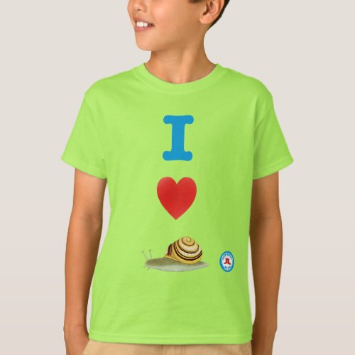 I Heart Snails Youth T_Shirt