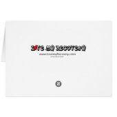 I heart Sobriety Cards (Back Horizontal)