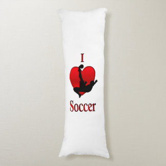 I Heart Soccer Body Pillow