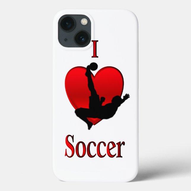 I Heart Soccer Case-Mate iPhone Case (Back)