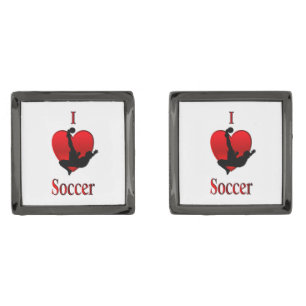 I Heart Soccer Cufflinks