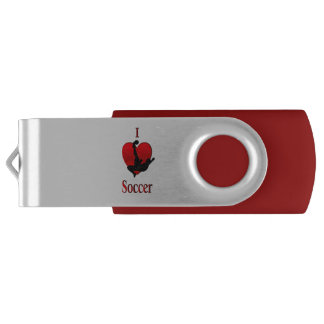 I Heart Soccer Flash Drive