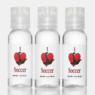 I Heart Soccer Hand Sanitizer