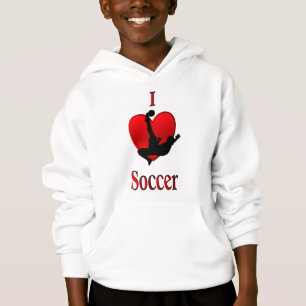 I Heart Soccer Hoodie