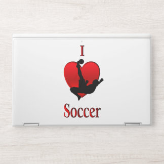 I Heart Soccer HP Laptop Skin