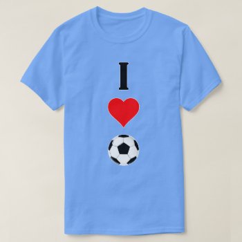 I Heart Soccer / I Love Soccer (football) Men's T-shirt by SoccerMomsDepot at Zazzle