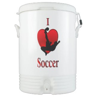 I Heart Soccer Igloo Beverage Cooler