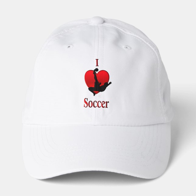 I Heart Soccer Performance Cap (Front)