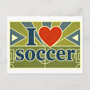 "I [Heart] Soccer" Postcard