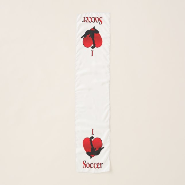 I Heart Soccer Scarf (Front)