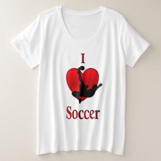 I Heart Soccer  / Soccer Mom Plus Size T-Shirt