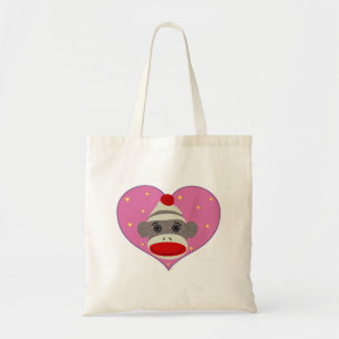 I Heart Sock Monkey Tote Bag