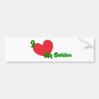 i heart soldier Bumper Sticker