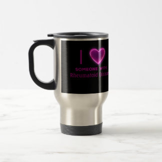 I heart Someone with (YOUR TEXT here) Travel Mug