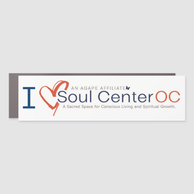I Heart Soul Center OC Bumper Sticker Car Magnet (Front)