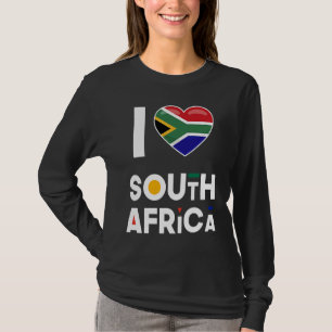 I Heart South Africa  Flag I Love South Africa T-Shirt