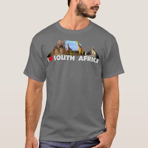 I Heart South Africa Table Mountain Collage T_Shirt