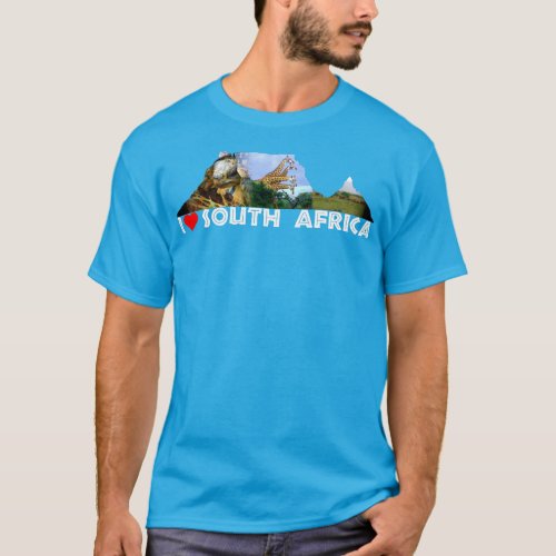 I Heart South Africa Table Mountain Collage T_Shirt