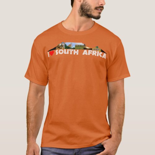 I Heart South Africa Table Mountain Collage T_Shirt