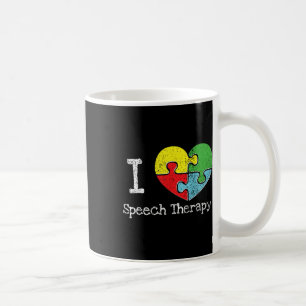 I Heart Speech Therapy, Autism Awareness Coffee Mug