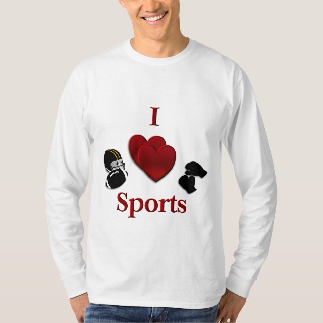 I Heart Sports T-Shirt (Front)