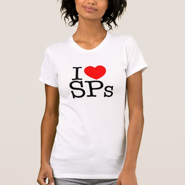 I Heart SPs Light Female T-Shirt (Front)