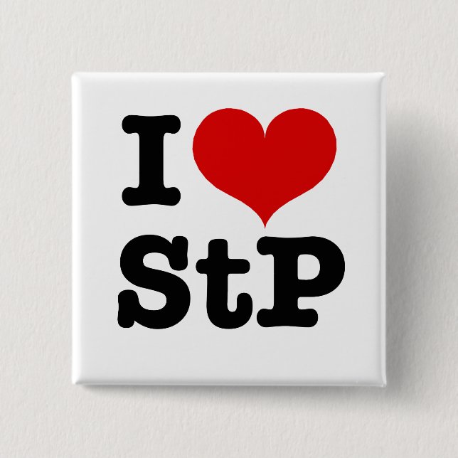 I Heart St. Paul / St. Peter Pinback Button (Front)