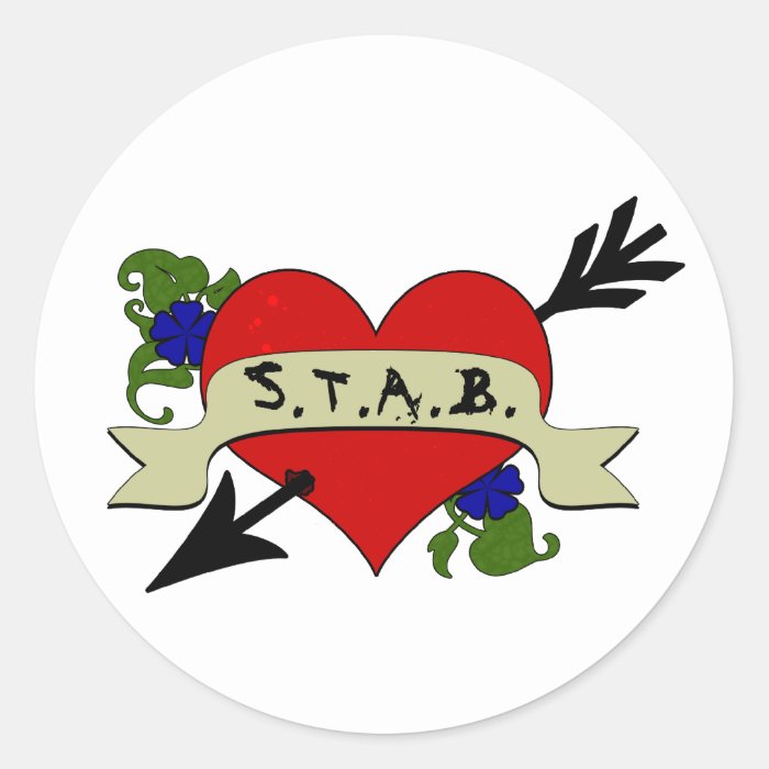 I Heart STAB Stickers