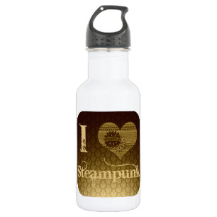 I Heart Steampunk Water Bottle