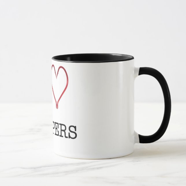I [Heart] Stripers Ringer Mug (Right)