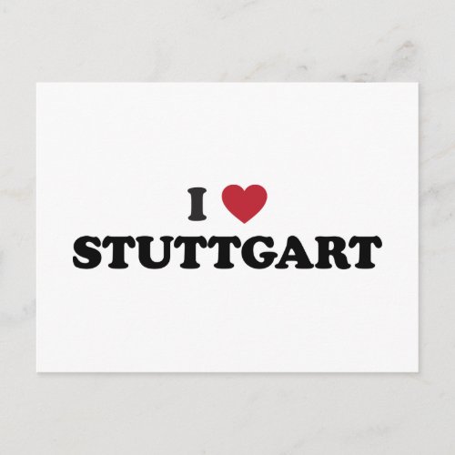 I Heart Stuttgart Germany Postcard