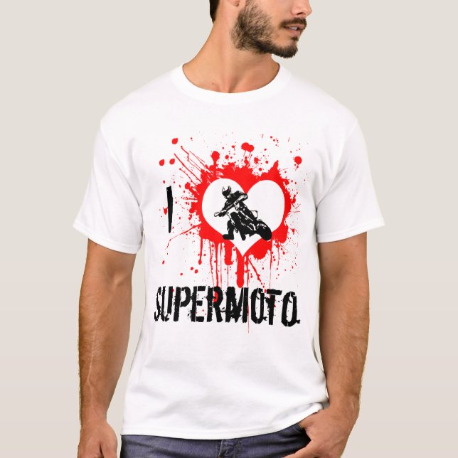 I heart Supermoto T-Shirt (Front)