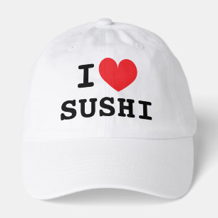 I heart sushi hat for sushi lover
