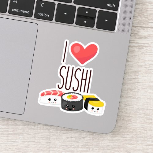 i heart sushi quote rolls sashimi surimi food sticker