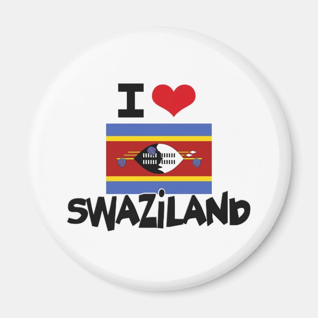 I HEART SWAZILAND MAGNET (Front)