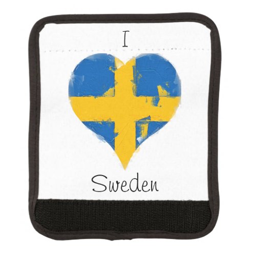 I Heart Sweden Swedish Flag Luggage Handle Wrap