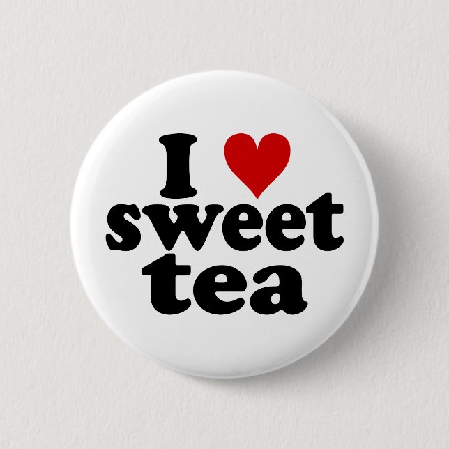 I Heart Sweet Tea Button (Front)