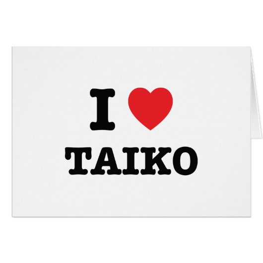 I Heart Taiko Cards (Front Horizontal)