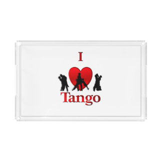 I Heart Tango Acrylic Tray