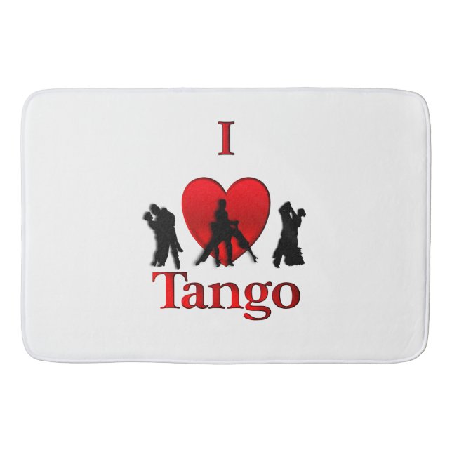 I Heart Tango Bath Mat (Front)