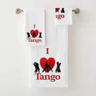 I Heart Tango Bath Towel Set