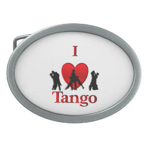 I Heart Tango Belt Buckle