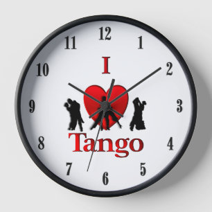 I Heart Tango Clock