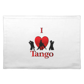 I Heart Tango Cloth Placemat