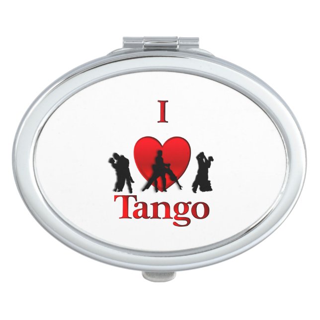 I Heart Tango Compact Mirror (Front)
