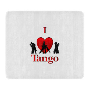 I Heart Tango Cutting Board